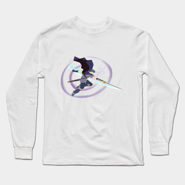 Purple Nair - Melee Long Sleeve T-Shirt by Robonavi